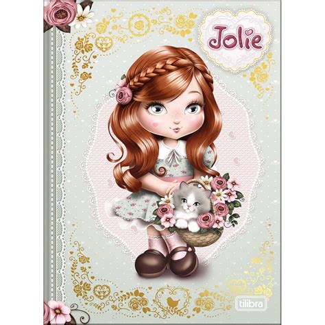 caderno da jolie|Caderno Brochura Capa Dura 1/4 Jolie 48 Folhas.